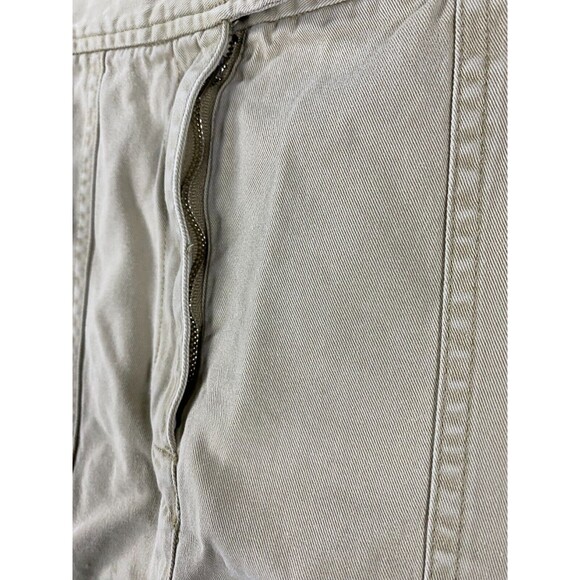 NY Khakis Skirt Women's 12‎ Tan 100% Cotton Pockets Flat Front Casual Safari - Picture 5 of 12